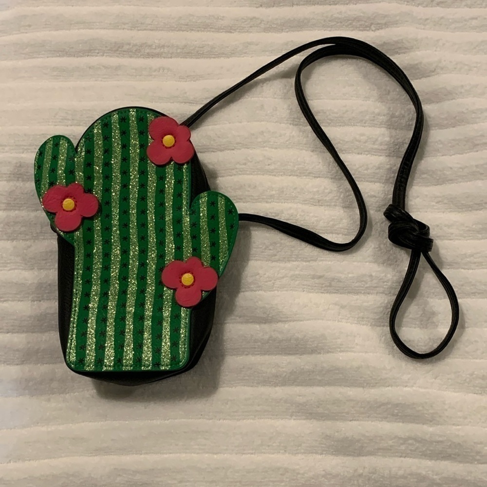 NWOT Cactus Crossbody. Vegan Leather. Fun!